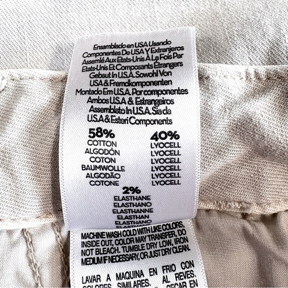 Mother The Major Zip Ankle Pant in Chalk It Up Oat Oatmeal Size 28 - Picture 16 of 16